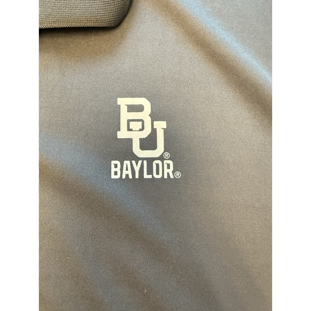 Baylor Bears Football Polo Gray Men's XXL US Flag